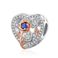 thumbnail image 1 of Charms for Bracelets Rose Birthstone Necklaces for Daughter Sterling Silver Charms for Bracelets Pendant Necklace Sapphire Jewelry, 1 of 5