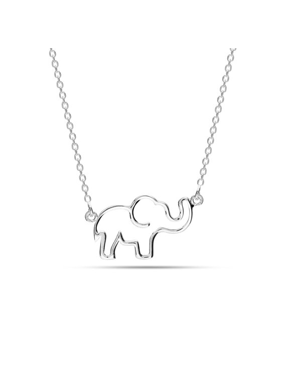 Elephant style Chain Pendant Necklace for Women 18 Inches