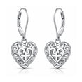 thumbnail image 1 of Charmsy Leverback Earrings for Women | Filigree Heart Earrings for Women Trendy 25MM, 1 of 6