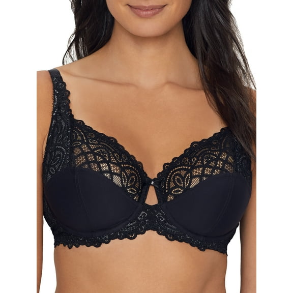Charnos BLACK/PLATINUM Rhapsody Full Coverage Bra, US 42F, UK 42E