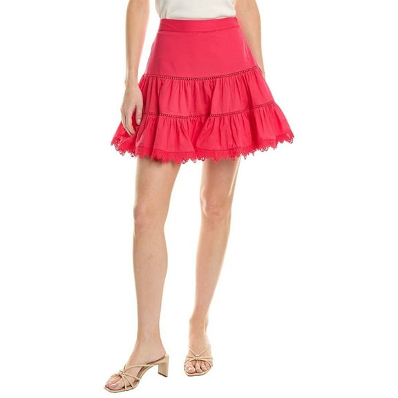 Charo Ruiz Ibiza womens Argy Mini Skirt, L, Pink