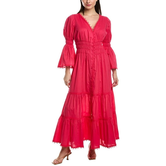 Charo Ruiz Ibiza womens Lipa Maxi Dress, XL, Pink