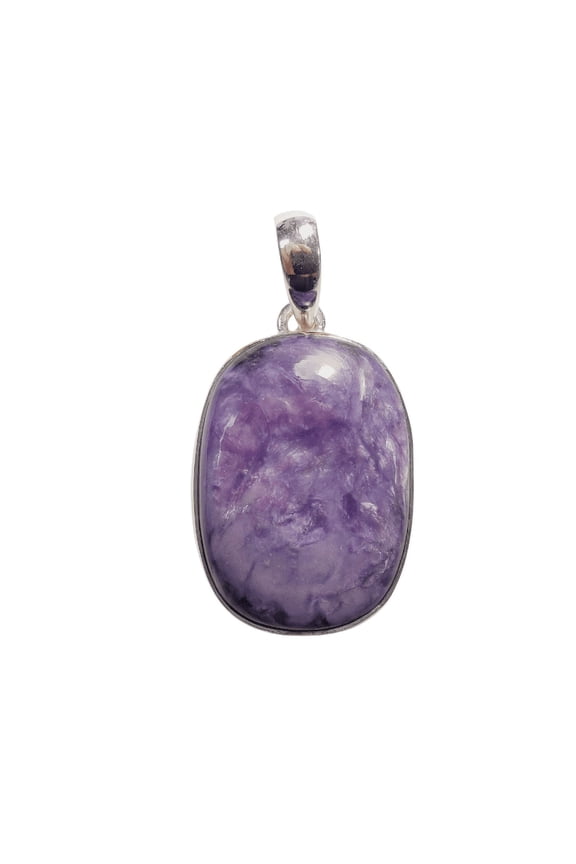Charoite Sterling Silver Pendant