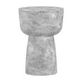 thumbnail image 1 of Charra Grey Faux Marble Indoor/Outdoor Side Table, 1 of 4