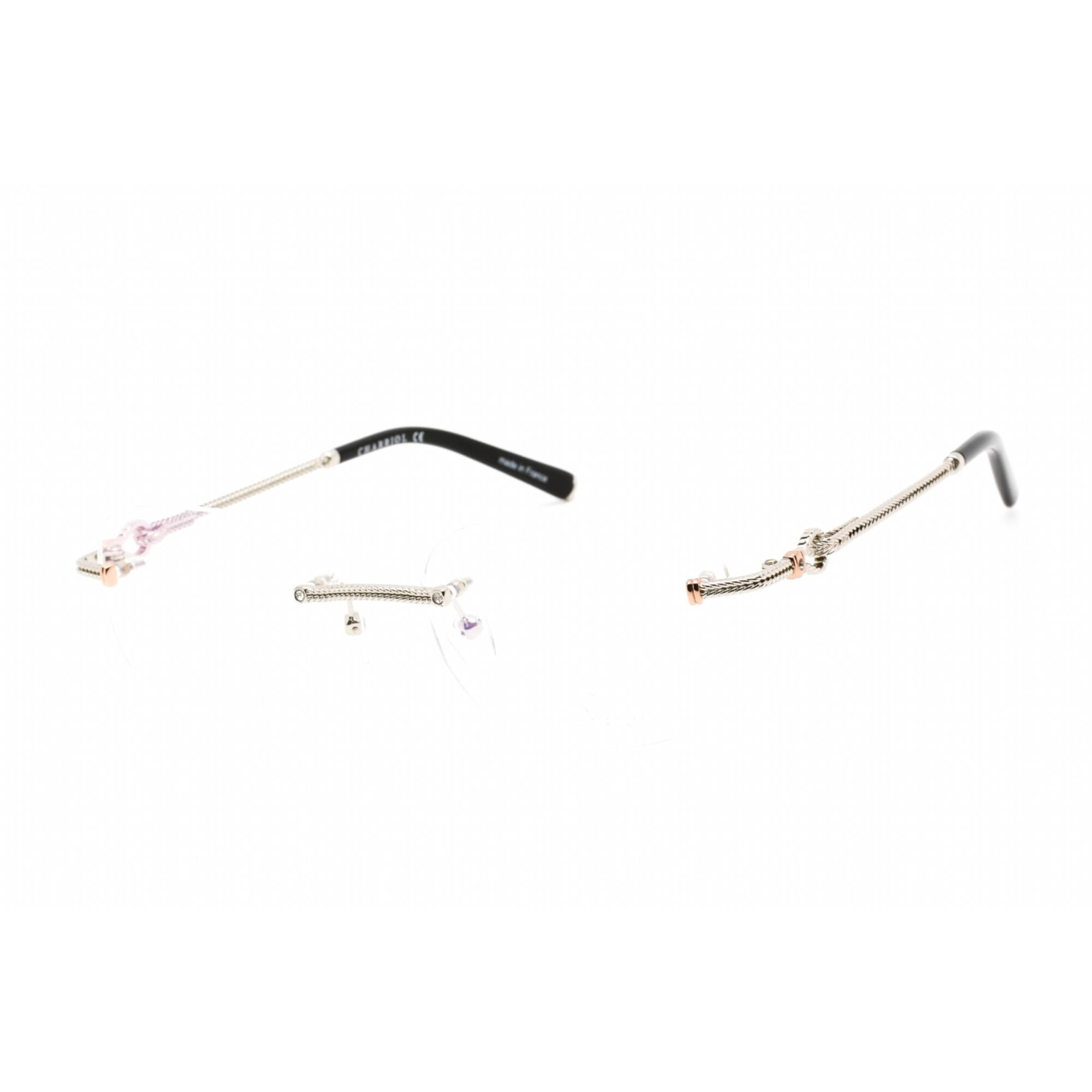 NWT Charriol PC71046-C02 54mm Shiny Silver Eyeglasses Charriol PC75088 C02 Men main image 2