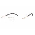 thumbnail image 1 of Charriol PC75091 C02 Men's Shiny Silver/Gold Titanium Eyeglasses, 1 of 2