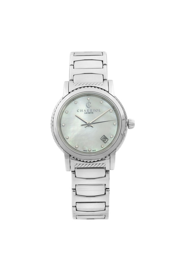 Parisii Steel Diamond White MOP Dial Quartz Ladies Watch P33S2.920.001