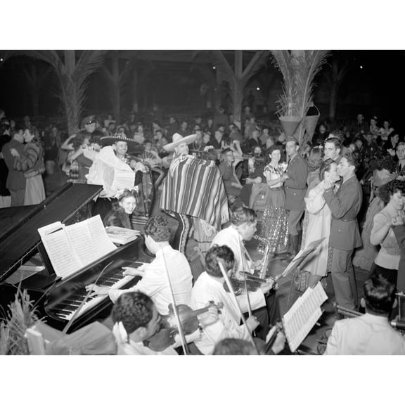 Charro Days Fiesta. Dance At El Rancho Grande History (24 x 18)