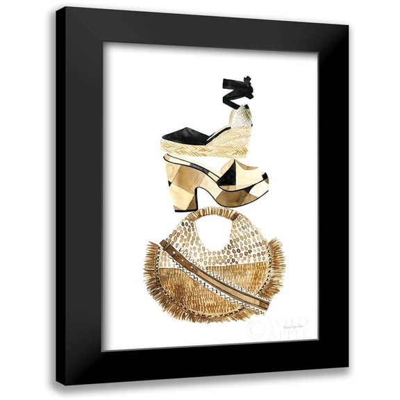 Charro, Mercedes Lopez 11x14 Black Modern Framed Museum Art Print Titled - Beach Glam II