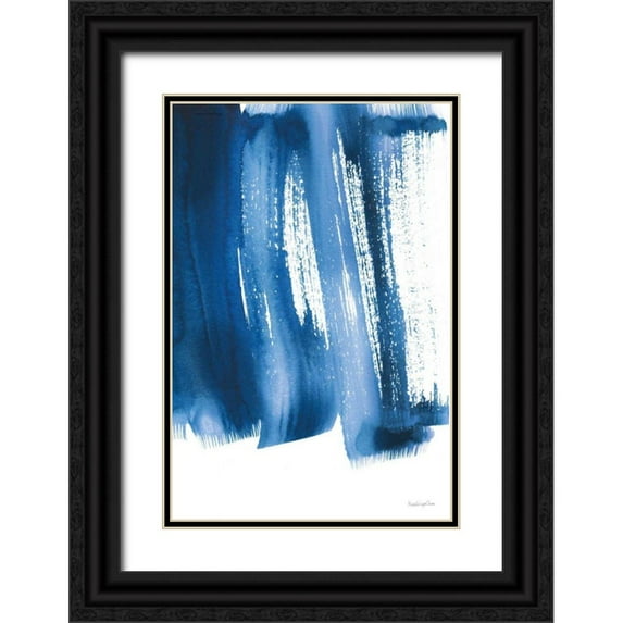 Charro, Mercedes Lopez 11x14 Black Ornate Wood Framed with Double Matting Museum Art Print Titled - Bold Blue I