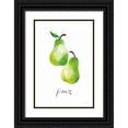 thumbnail image 1 of Charro, Mercedes Lopez 11x14 Black Ornate Wood Framed with Double Matting Museum Art Print Titled - Pears, 1 of 4