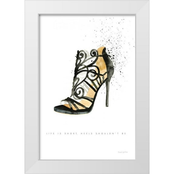 Charro, Mercedes Lopez 11x14 White Modern Wood Framed Museum Art Print Titled - Stiletto Style II