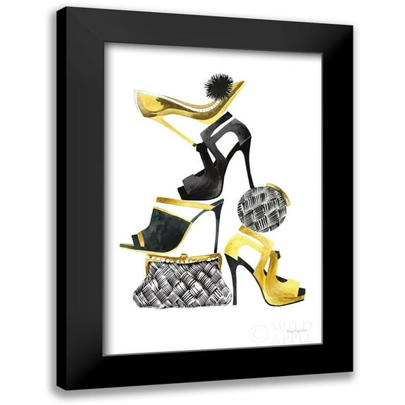 Charro, Mercedes Lopez 13x18 Black Modern Framed Museum Art Print Titled - Glitz and Glam I