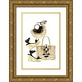 thumbnail image 1 of Charro, Mercedes Lopez 13x18 Gold Ornate Wood Framed with Double Matting Museum Art Print Titled - Beach Glam I, 1 of 4