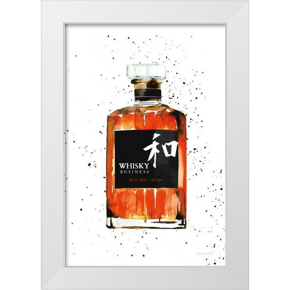 Charro, Mercedes Lopez 13x18 White Modern Wood Framed Museum Art Print Titled - Whisky Business