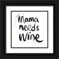 thumbnail image 1 of Charro, Mercedes Lopez 15x15 Black Ornate Wood Framed with Double Matting Museum Art Print Titled - Pop the Cork XV, 1 of 4