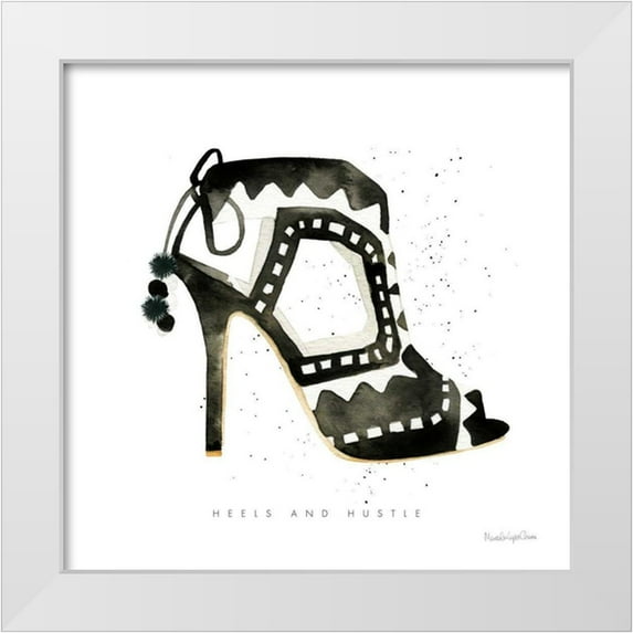 Charro, Mercedes Lopez 15x15 White Modern Wood Framed Museum Art Print Titled - Glitz and Glam V