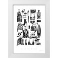 thumbnail image 1 of Charro, Mercedes Lopez 17x24 White Modern Wood Framed Museum Art Print Titled - Back to Black I, 1 of 4