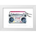 thumbnail image 1 of Charro, Mercedes Lopez 18x13 White Modern Wood Framed Museum Art Print Titled - Boombox Love, 1 of 4