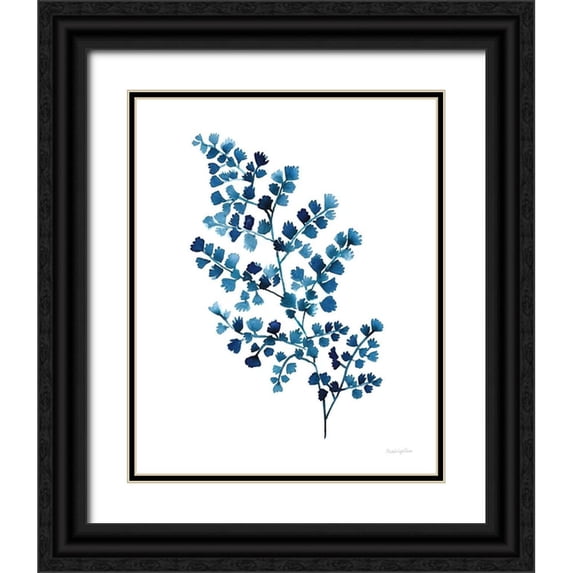 Charro, Mercedes Lopez 20x24 Black Ornate Wood Framed with Double Matting Museum Art Print Titled - Maidenhair Fern