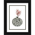 thumbnail image 1 of Charro, Mercedes Lopez 23x32 Black Ornate Wood Framed with Double Matting Museum Art Print Titled - Geometric Vases IV, 1 of 4