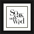 thumbnail image 1 of Charro, Mercedes Lopez 26x26 Black Ornate Wood Framed with Double Matting Museum Art Print Titled - Soak and Unwind, 1 of 4