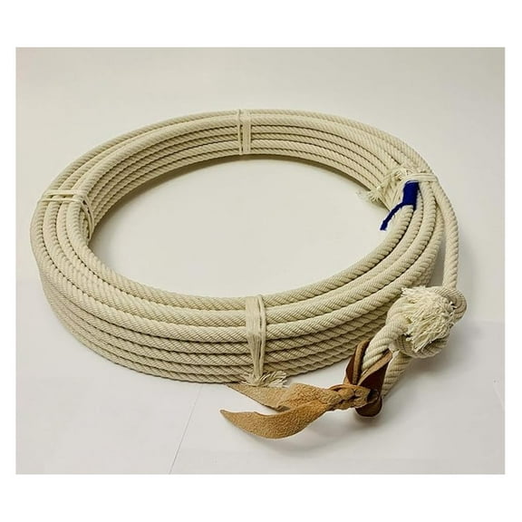 Charro Rope - 68ft Cotton Western Rodeo Rope - Soga Charra - Heavy Duty Charreada & Ranch Work Rope - Classic White