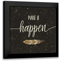 Charron, Veronique 12x12 Black Modern Framed Museum Art Print Titled - Follow your Dreams II