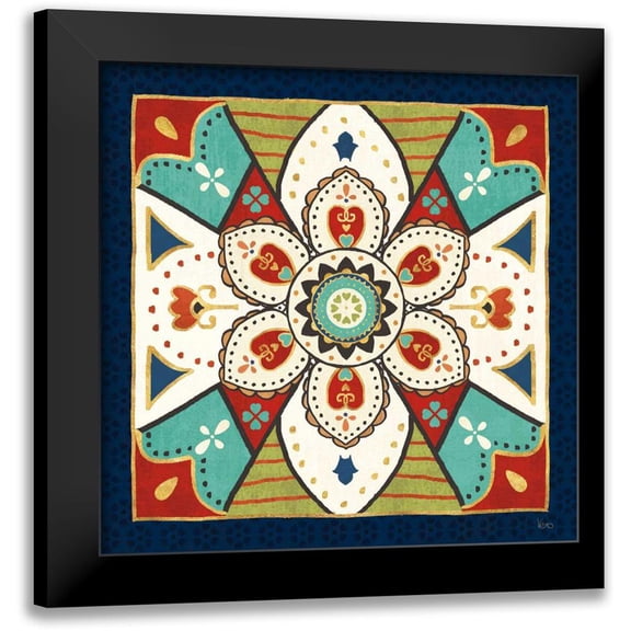 Charron, Veronique 12x12 Black Modern Framed Museum Art Print Titled - La Vida Loca VI