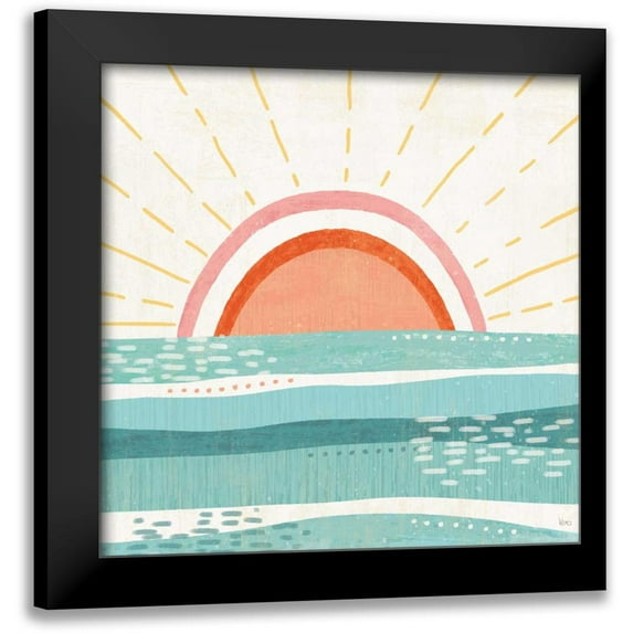 Charron, Veronique 12x12 Black Modern Framed Museum Art Print Titled - Sweet Summer V