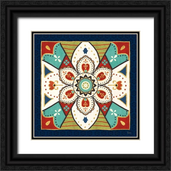 Charron, Veronique 12x12 Black Ornate Wood Framed with Double Matting Museum Art Print Titled - La Vida Loca VI
