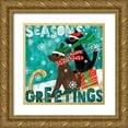 thumbnail image 1 of Charron, Veronique 12x12 Gold Ornate Wood Framed with Double Matting Museum Art Print Titled - Merry Making IV, 1 of 4
