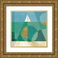 thumbnail image 1 of Charron, Veronique 12x12 Gold Ornate Wood Framed with Double Matting Museum Art Print Titled - Seascape V, 1 of 4