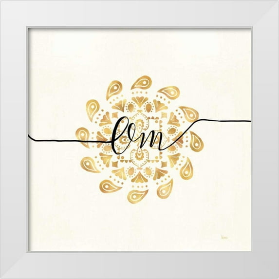 Charron, Veronique 12x12 White Modern Wood Framed Museum Art Print Titled - Namaste III