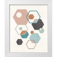 thumbnail image 1 of Charron, Veronique 12x14 White Modern Wood Framed Museum Art Print Titled - Abstract Geo III, 1 of 4