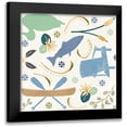 thumbnail image 1 of Charron, Veronique 15x15 Black Modern Framed Museum Art Print Titled - Otomi Lake Step 01A, 1 of 5