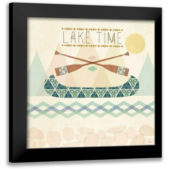 Charron, Veronique 15x15 Black Modern Framed Museum Art Print Titled - Outdoor Geo IV