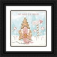 thumbnail image 1 of Charron, Veronique 15x15 Black Ornate Wood Framed with Double Matting Museum Art Print Titled - Gnome Sweet Gnome III Blush, 1 of 4