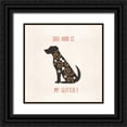 thumbnail image 1 of Charron, Veronique 15x15 Black Ornate Wood Framed with Double Matting Museum Art Print Titled - Otomi Dogs V, 1 of 4