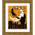 thumbnail image 1 of Charron, Veronique 15x18 Gold Ornate Wood Framed with Double Matting Museum Art Print Titled - Halloween is Calling II, 1 of 4
