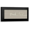 thumbnail image 1 of Charron, Veronique 18x10 Black Modern Framed Museum Art Print Titled - Underlined Farm I Greige, 1 of 5