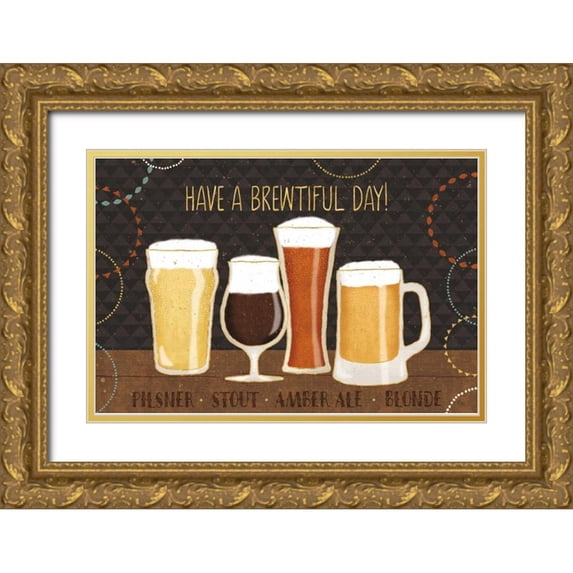 Charron, Veronique 18x13 Gold Ornate Wood Framed with Double Matting Museum Art Print Titled - Suds I