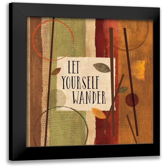 Charron, Veronique 20x20 Black Modern Framed Museum Art Print Titled - Modern Forest Quotes II