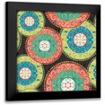 thumbnail image 1 of Charron, Veronique 20x20 Black Modern Framed Museum Art Print Titled - Otomi Cats Step 06B, 1 of 5