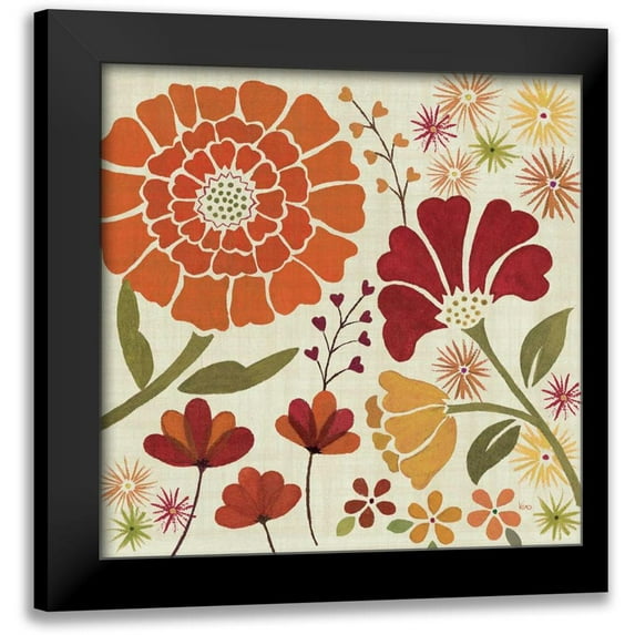 Charron, Veronique 20x20 Black Modern Framed Museum Art Print Titled - Spice Garden II