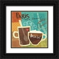 thumbnail image 1 of Charron, Veronique 20x20 Black Ornate Wood Framed with Double Matting Museum Art Print Titled - Cup-les I, 1 of 4