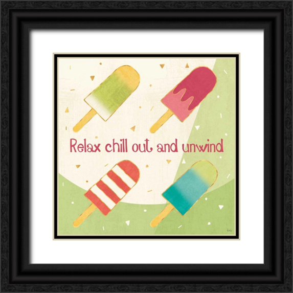 Charron, Veronique 20x20 Black Ornate Wood Framed with Double Matting Museum Art Print Titled - Fun in the Sun IV