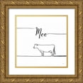 thumbnail image 1 of Charron, Veronique 20x20 Gold Ornate Wood Framed with Double Matting Museum Art Print Titled - Underlined Farm VII, 1 of 4