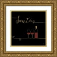 thumbnail image 1 of Charron, Veronique 20x20 Gold Ornate Wood Framed with Double Matting Museum Art Print Titled - Underlined Wine VI Black, 1 of 4