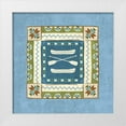thumbnail image 1 of Charron, Veronique 20x20 White Modern Wood Framed Museum Art Print Titled - Lake Retreat Tile III, 1 of 4
